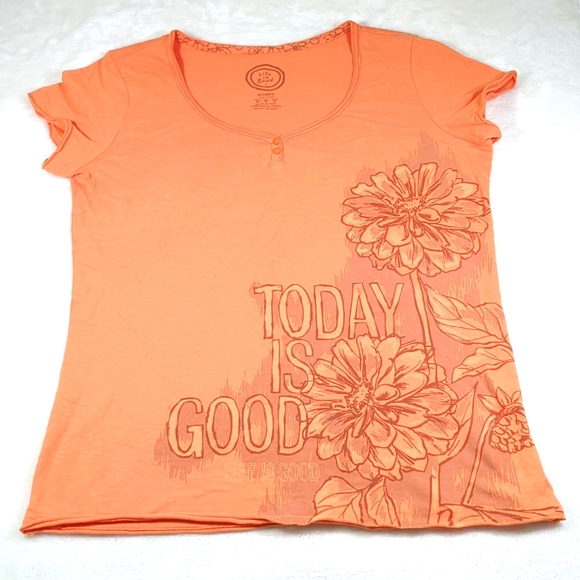 Life Is Good Henley style tshirt M NWOT - Picture 1 of 4